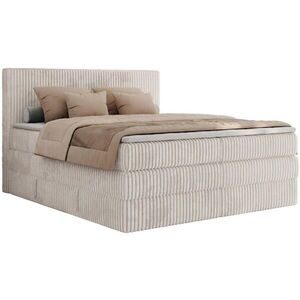 MKS POSTEL BOXSPRING TILIANO KING 200/200 - Béžová manšestr - H3 obraz