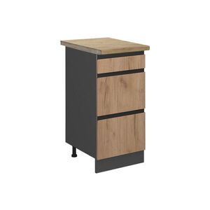 Vicco SPODNÍ SKŘÍŇKA KUCHYŇSKÉ LINKY R-Line Zlatý mocný dub 40 cm se zásuvkami, PD Dub obraz
