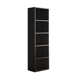 Vicco KNIHOVNA Bob Černá 40 x 132 cm s 5 přihrádkami obraz