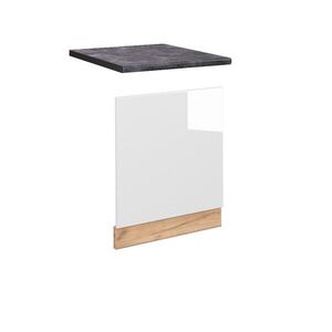 Vicco PŘEDNÍ PANEL Fame-Line Bílá vysoký lesk 60 cm , PD Antracit obraz