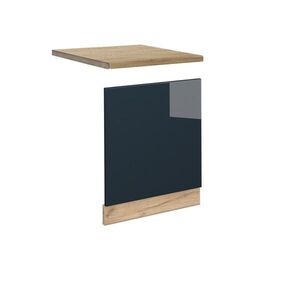 Vicco PŘEDNÍ PANEL Fame-Line Tmavě modrá s vysokým leskem 60 cm , PD Dub obraz