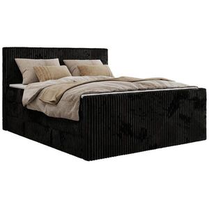 MKS POSTEL BOXSPRING TILIANO KING DUO 140/200 - Černá manšestr - H3 obraz