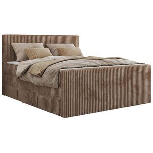 MKS POSTEL BOXSPRING TILIANO KING DUO 200/200 - Hnědá manšestr - H3 obraz