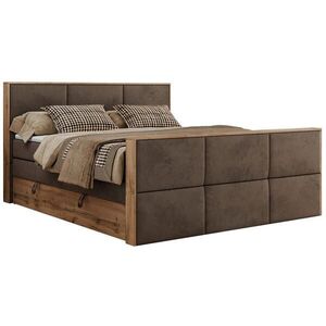 MKS POSTEL BOXSPRING ALBERO 2 KING DUO 180/200 - Hnědá Samet - H3 obraz