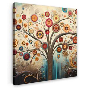 MuchoWow OBRAZ NA PLÁTNĚ Strom - Strom života - Barva 20x20 cm obraz