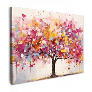 MuchoWow OBRAZ NA PLÁTNĚ Akvarel - Strom - Umění - Abstraktní 80x60 cm obraz