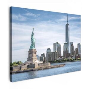 MuchoWow OBRAZ NA PLÁTNĚ New York - Socha Svobody - Voda 40x30 cm obraz