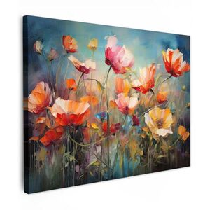 MuchoWow OBRAZ NA PLÁTNĚ Květiny - Akvarel - Umění - Botanické - Příroda 80x60 cm obraz