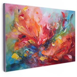 MuchoWow OBRAZ NA PLÁTNĚ Olejomalba - Umění - Abstraktní - Barevné 30x20 cm obraz