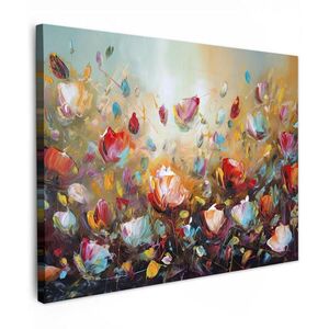MuchoWow OBRAZ NA PLÁTNĚ Květiny - Umění - Příroda - Olejomalba 40x30 cm obraz