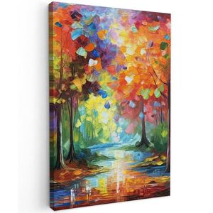 MuchoWow OBRAZ NA PLÁTNĚ Krajina - Les - Barvy - Příroda 40x60 cm obraz