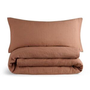 Blumtal POVLEČENÍ mušelín, 100% bavlna, 155/220 cm & 40/80 cm, měděná obraz