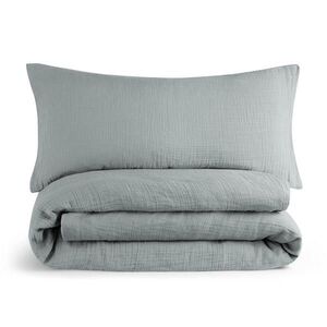 Blumtal POVLEČENÍ mušelín, 100% bavlna, 135/100 cm & 40/80 cm, modrá obraz