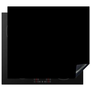 MuchoWow KRYT NA INDUKČNÍ DESKU Černá - jednobarevná 57.6x51.6 cm obraz