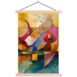 MuchoWow PLAKÁT S MAGNETICKOU LIŠTOU Umění - abstraktní - moderní 40x60 cm obraz
