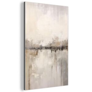 MuchoWow KOVOVÝ OBRAZ Moderní umění - Abstraktní - Béžová 40x60 cm obraz