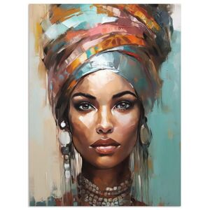 MuchoWow PLAKÁT Žena - Umění - Šperky - Portrét 60x80 cm obraz
