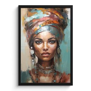 MuchoWow PLAKÁT V RÁMU Žena - Umění - Šperky - Portrét 40x60 cm obraz