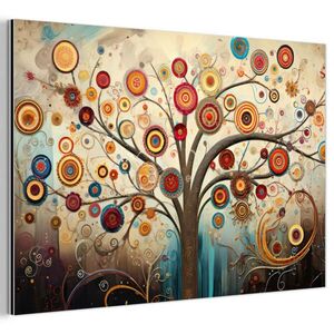 MuchoWow KOVOVÝ OBRAZ Strom - Strom života - Barva 60x40 cm obraz