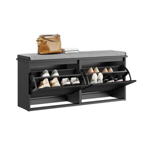 SoBuy BOTNÍK se dvěma dveřmi 100x26x46cm Moderní obraz