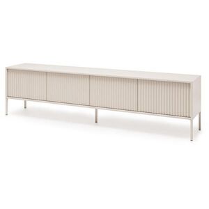 Beautysofa NÍZKÁ komoda Noto se 4 dvířky a drážkovanými čely, 200 cm obraz