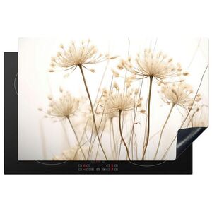 MuchoWow KRYT NA INDUKČNÍ DESKU Květiny - bílé - sluneční světlo 81.6x52.7 cm obraz