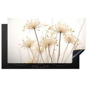 MuchoWow KRYT NA INDUKČNÍ DESKU Květiny - bílé - sluneční světlo 91.2x52 cm obraz