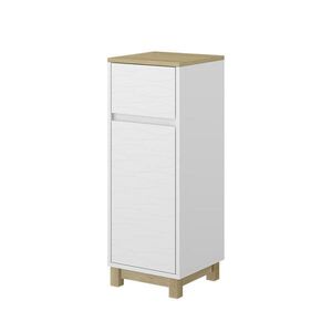 Vicco MIDI SKŘÍŇKA Livia Bílá 30 x 80 cm se zásuvkou obraz