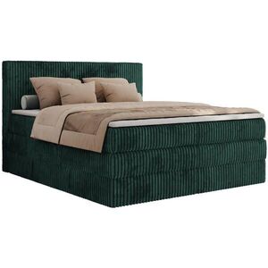 MKS POSTEL BOXSPRING TILIANO KING 180/200 - Tmavě zelený manšestr - H3 obraz