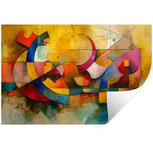 MuchoWow SAMOLEPKA NA ZEĎ Umění - abstraktní - moderní 60x40 cm obraz