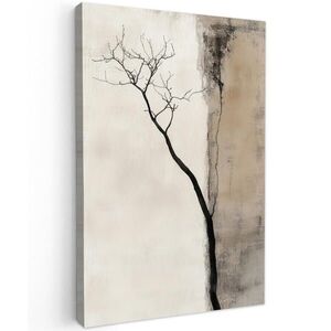 MuchoWow OBRAZ NA PLÁTNĚ Wabi sabi - Rostlina - Béžová 20x30 cm obraz
