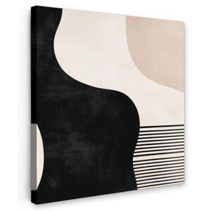 MuchoWow OBRAZ NA PLÁTNĚ Abstraktní - Japonské - Béžové - Moderní 50x50 cm obraz