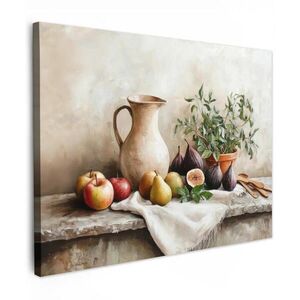MuchoWow OBRAZ NA PLÁTNĚ Ovoce - Byliny - Venkov 80x60 cm obraz