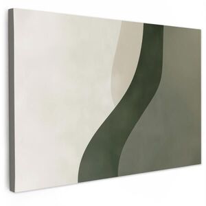 MuchoWow OBRAZ NA PLÁTNĚ Japonsko - Zelená - Abstraktní - Moderní 30x20 cm obraz