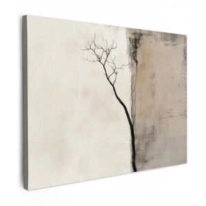 MuchoWow OBRAZ NA PLÁTNĚ Wabi sabi - Rostlina - Béžová 40x30 cm obraz