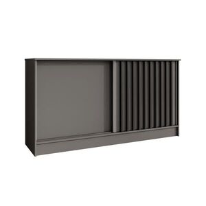 Beautysofa KOMODA Horizon se 2 posuvnými dvířky, grafit, 160 cm obraz