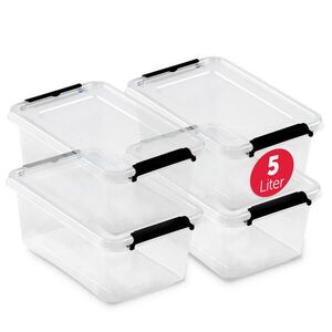BOXXivo ÚLOŽNÉ boxy s víkem 5 l v sadě po 4 ks obraz