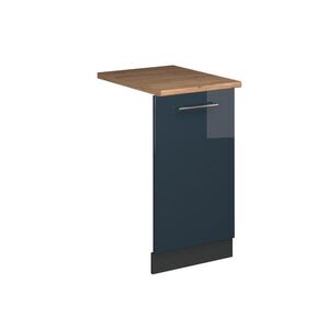 Vicco ČELNÍ PANEL MYČKY Fame-Line Tmavě modrá s vysokým leskem 45 cm , PD Dub obraz