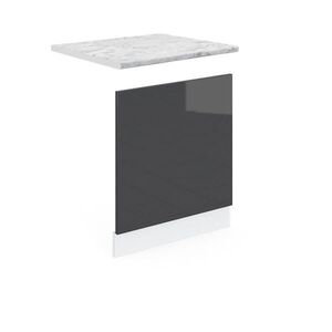 Vicco PŘEDNÍ PANEL R-Line Antracitový vysoký lesk 60 cm , PD Mramor obraz