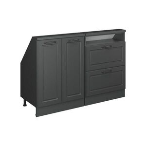 Vicco SADA SKŘÍNÍ PRO ŠIKMOU STŘECHU Rion Antracitový venkovský dům 120 x 81.6 cm Sada 2 kusů obraz