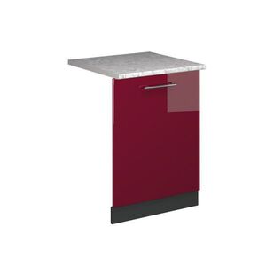 Vicco ČELNÍ PANEL MYČKY Fame-Line Bordó červená vysoký lesk 60 cm s pracovní deskou obraz