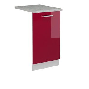 Vicco ČELNÍ PANEL MYČKY R-Line Červená vysoký lesk 45 cm s pracovní deskou obraz