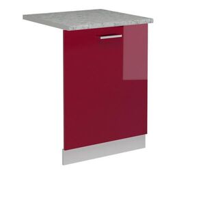 Vicco ČELNÍ PANEL MYČKY R-Line Červená vysoký lesk 60 cm s pracovní deskou obraz