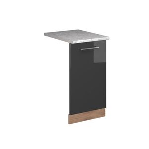 Vicco ČELNÍ PANEL MYČKY Fame-Line Antracitový vysoký lesk 45 cm s pracovní deskou obraz