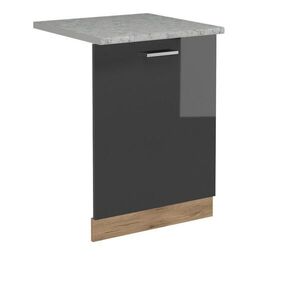 Vicco ČELNÍ PANEL MYČKY R-Line Antracitový vysoký lesk 60 cm s pracovní deskou obraz