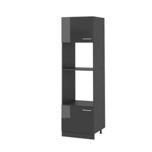Vicco SKŘÍŇKA NA MIKROVLNNOU TROUBU R-Line Antracitový vysoký lesk 60 cm obraz