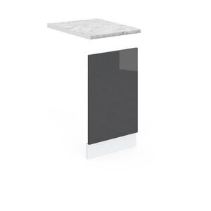 Vicco PŘEDNÍ PANEL R-Line Antracitový vysoký lesk 45 cm , PD Mramor obraz