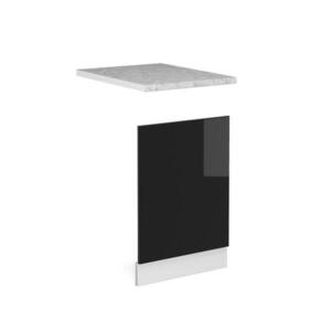 Vicco PŘEDNÍ PANEL R-Line Černý vysoký lesk 45 cm s pracovní deskou obraz