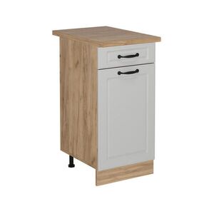 Vicco SPODNÍ SKŘÍŇKA KUCHYŇSKÉ LINKY R-Line Bílý venkovský dům 40 cm , PD Dub obraz