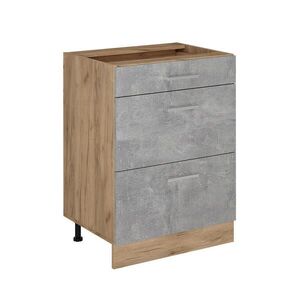 Vicco SPODNÍ SKŘÍŇKA KUCHYŇSKÉ LINKY R-Line Beton 60 cm se zásuvkami, bez pracovní desky obraz